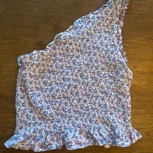 One Shoulder summer crop top